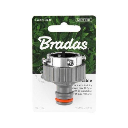 Адаптер на кран 18.5 мм Bradas WL-4122 для садового шланга (зажим)