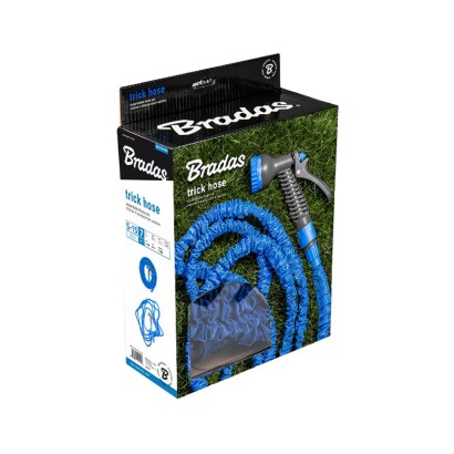 Растягивающийся шланг садовый Bradas TRICK HOSE синий (10-30 метров)
